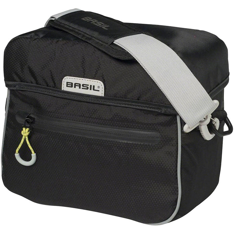 Basil Miles Handlebar Bag – 6L, KLICKfix Mount, Black