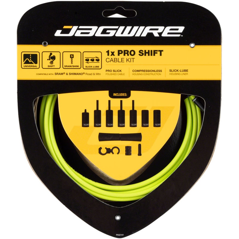 Jagwire 1x Pro Shift Kit Road/Mountain SRAM/Shimano, Organic Green