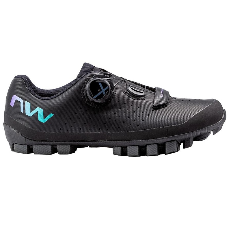 Northwave Hammer Plus Women MTB Shoes Black/Iridescent 39