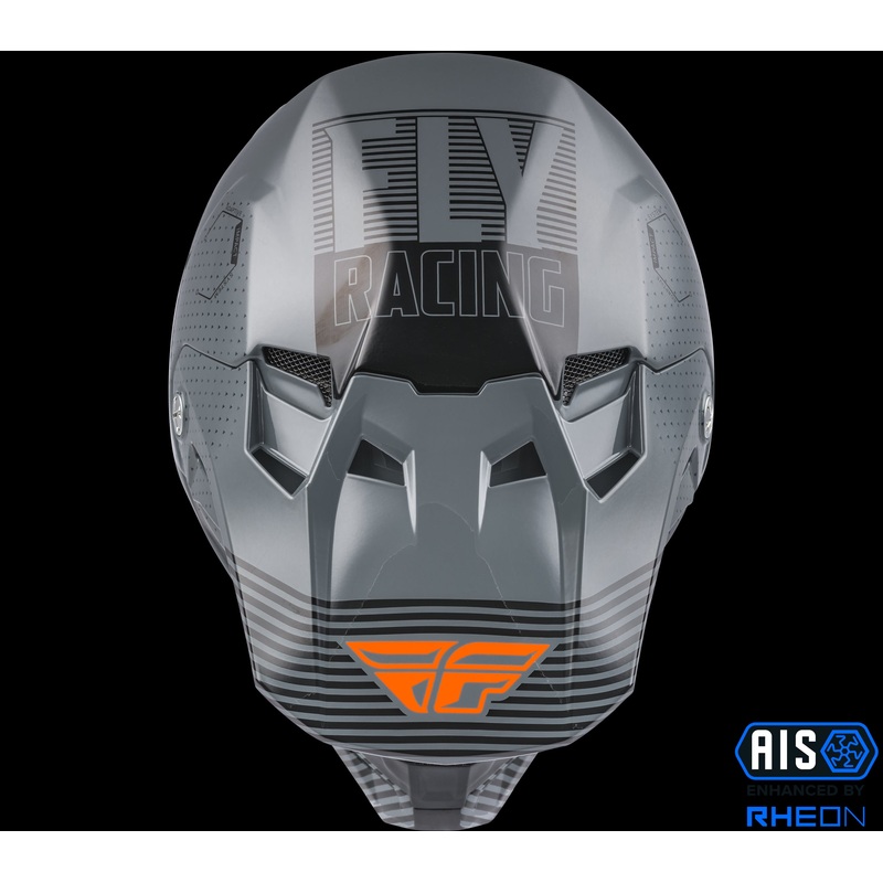 FLY RACING Formula Cc Primary Helmet Grey/Orange Xs
