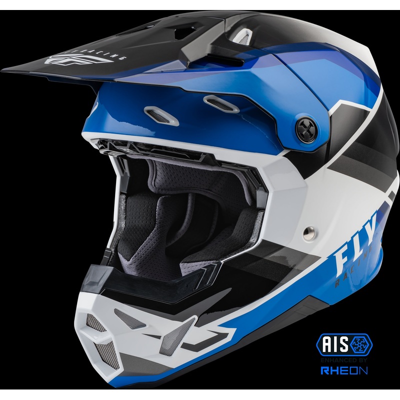 FLY RACING Youth Formula Cp Rush Helmet Black/Blue/White Yl
