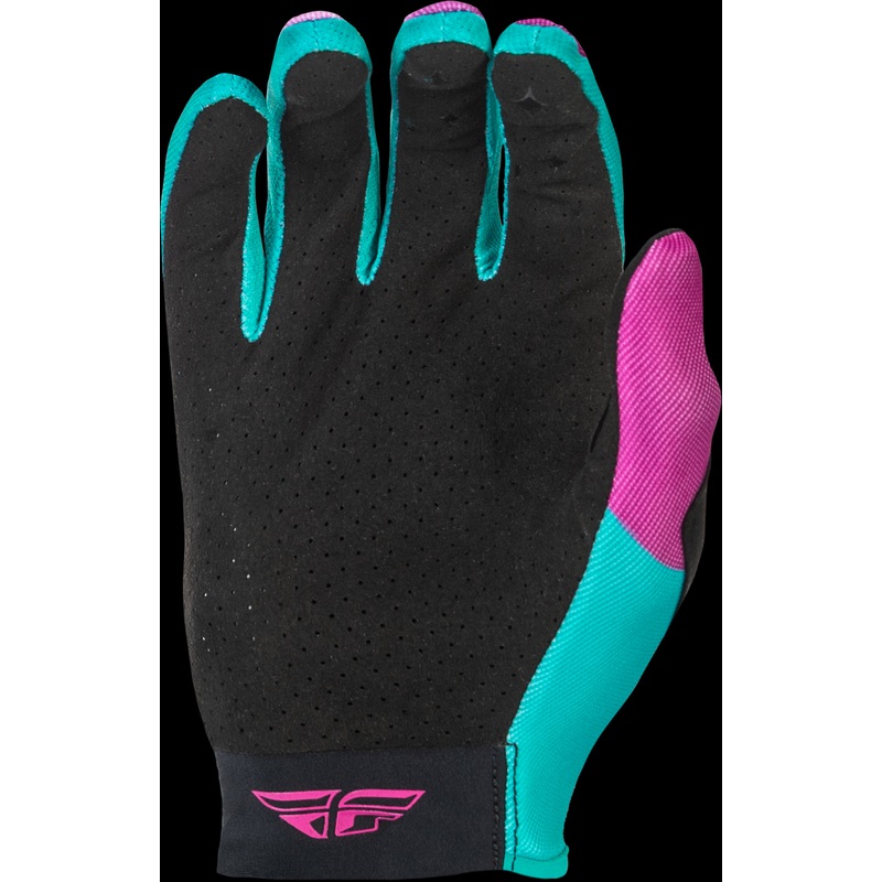 FLY RACING Women’S Lite Gloves Pink/Turquoise Sm