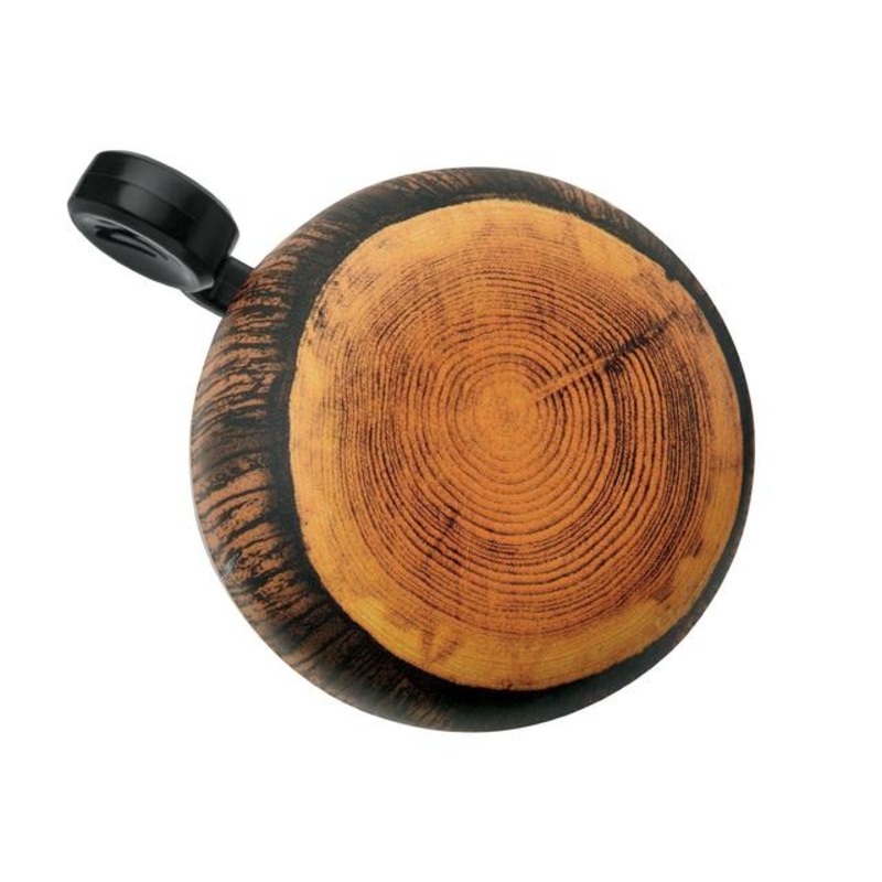 Wood Domed Ringer Bike Bell Brown One size