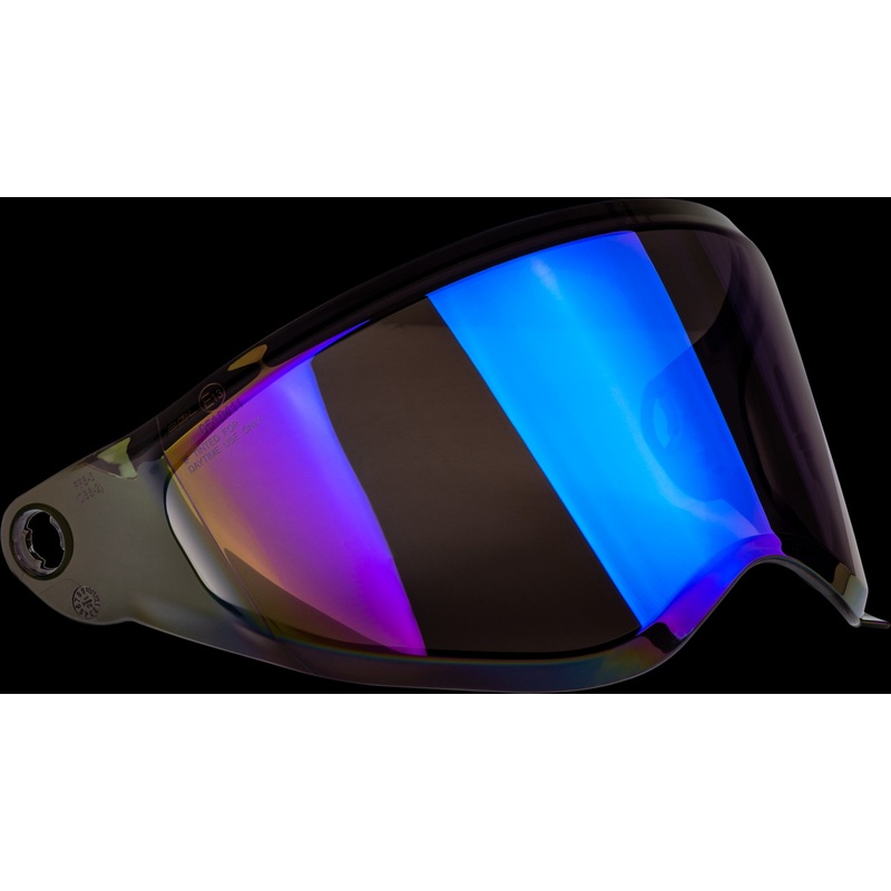 FLY RACING Trekker Helmet Face Shield Blue Iridium