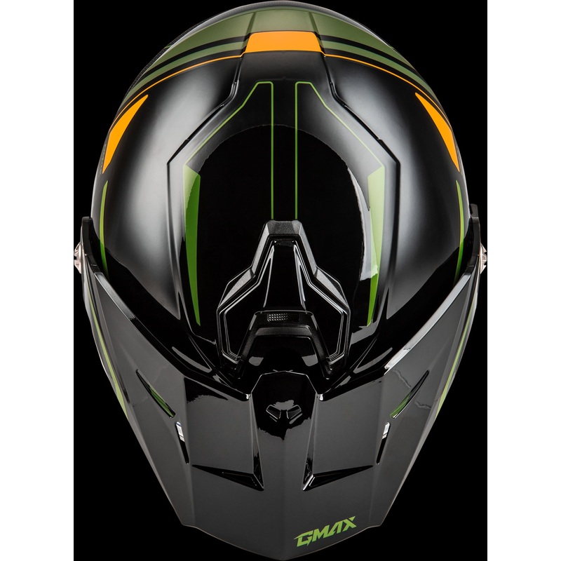 GMAX Md-74s Spectre Snow Helmet W/ Elec Shield Black/Green Sm
