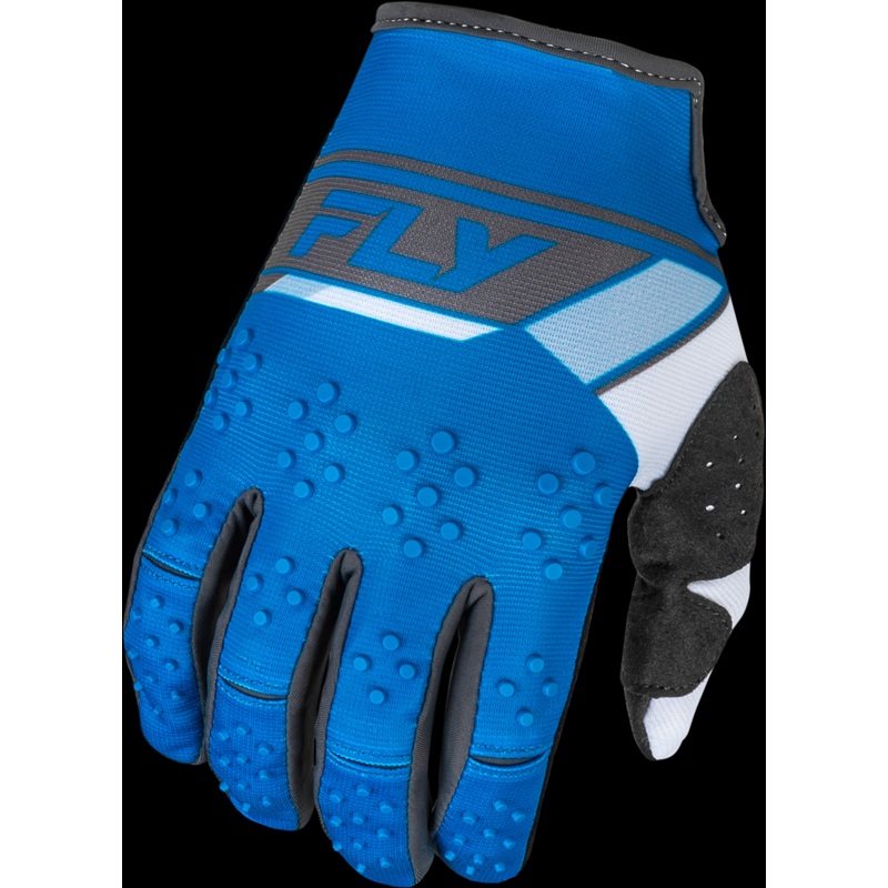 FLY RACING Kinetic Prix Gloves Bright Blue/Charcoal Md