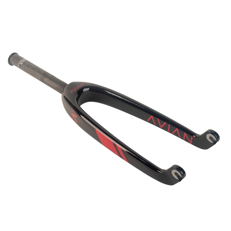 Avian Versus Youth Carbon BMX Fork-20″x1″-Gloss Red Evo