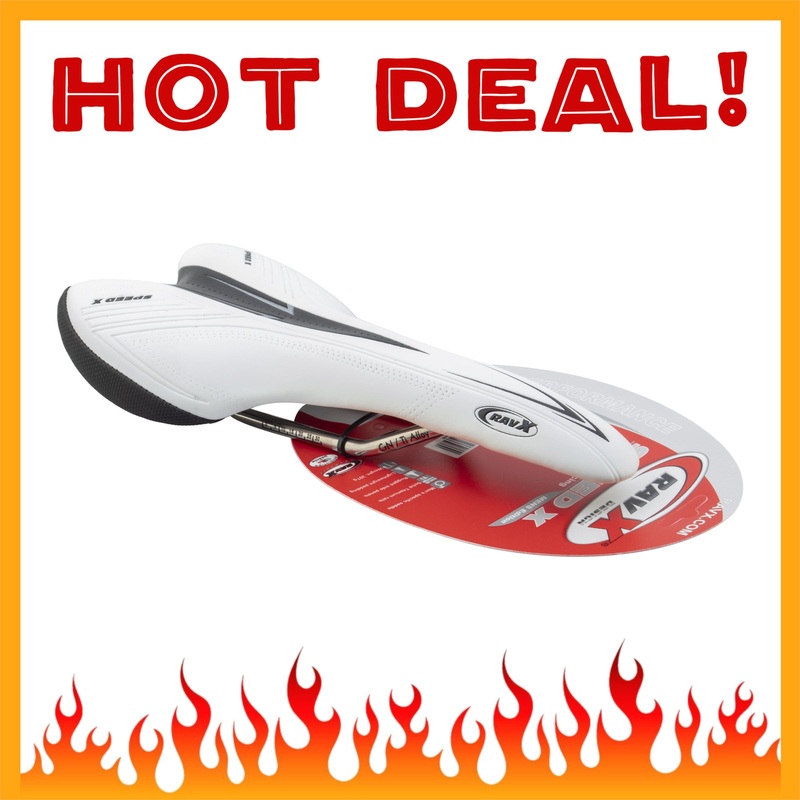 RAVX Speed X Men’s Railed Seat – Titanium Rails – White