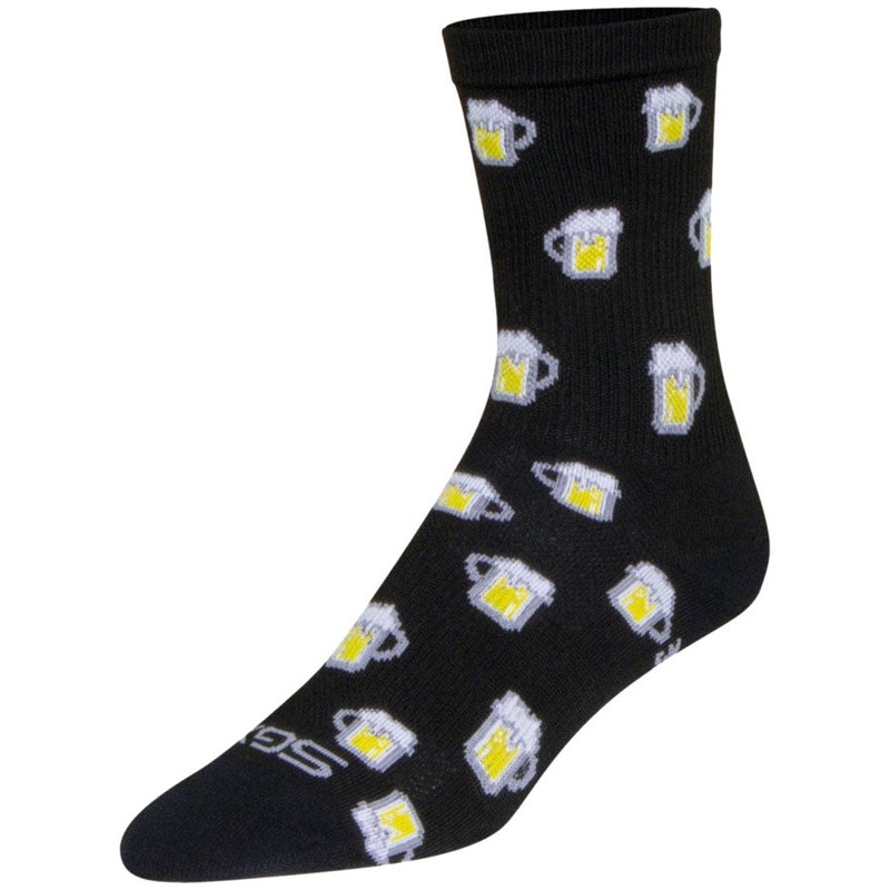 SGX Pints Bike Socks – Black Black Small / Medium