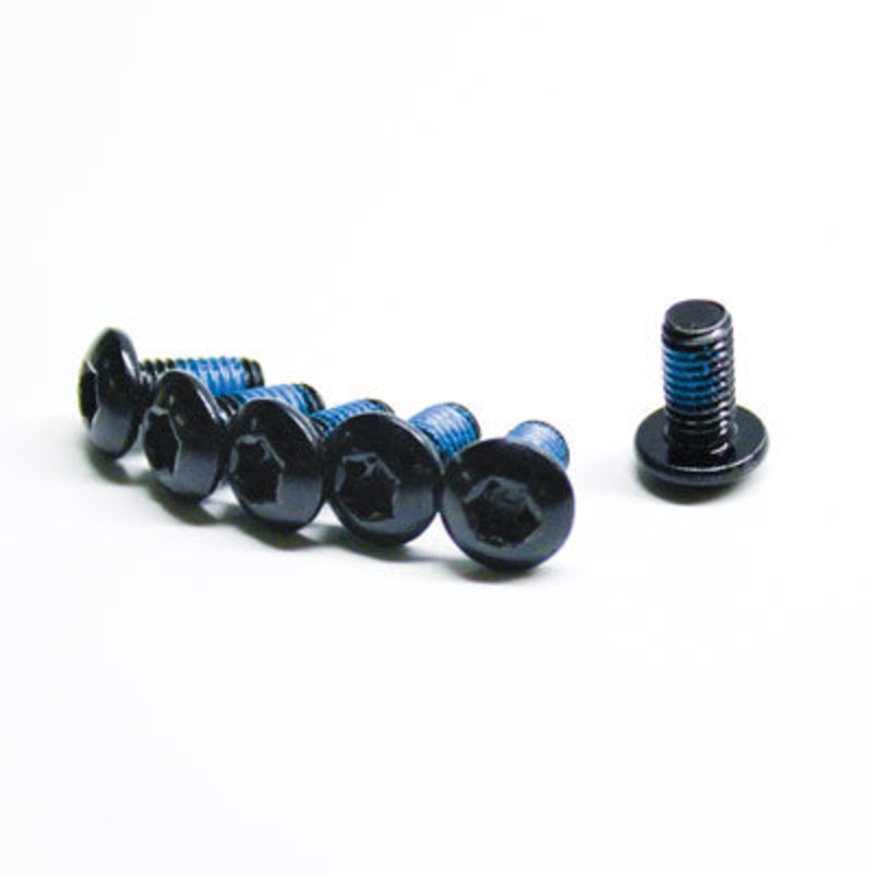 Uc Disc Rotor Bolts 6Pc T25 Bk  Rotor Bolts Ultracycle Brakes NA Black