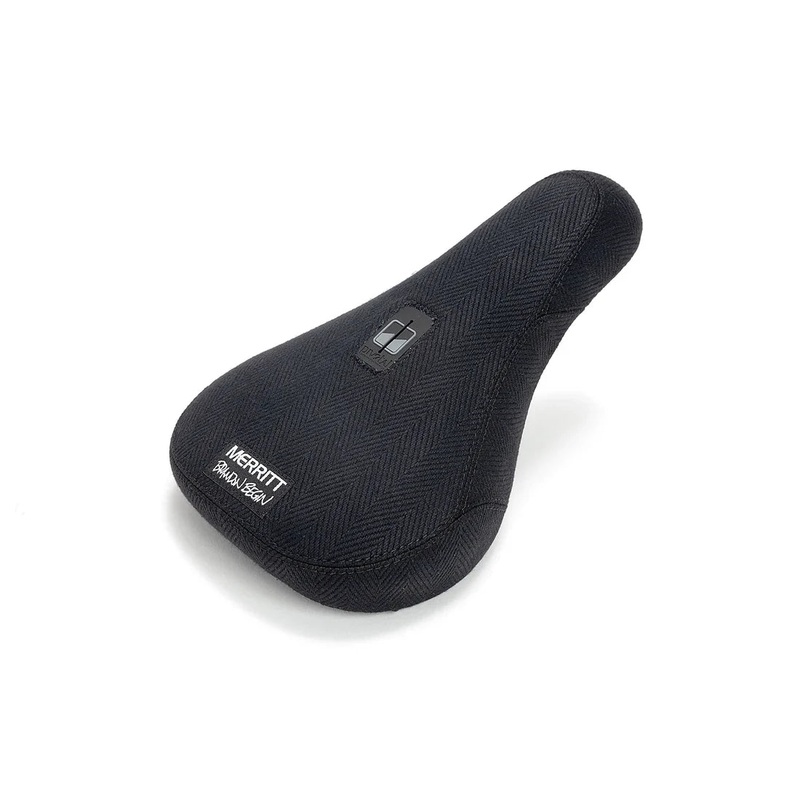 Merritt Brandon Begin Signature Fat Padded Pivotal BMX Seat – Black Hemp