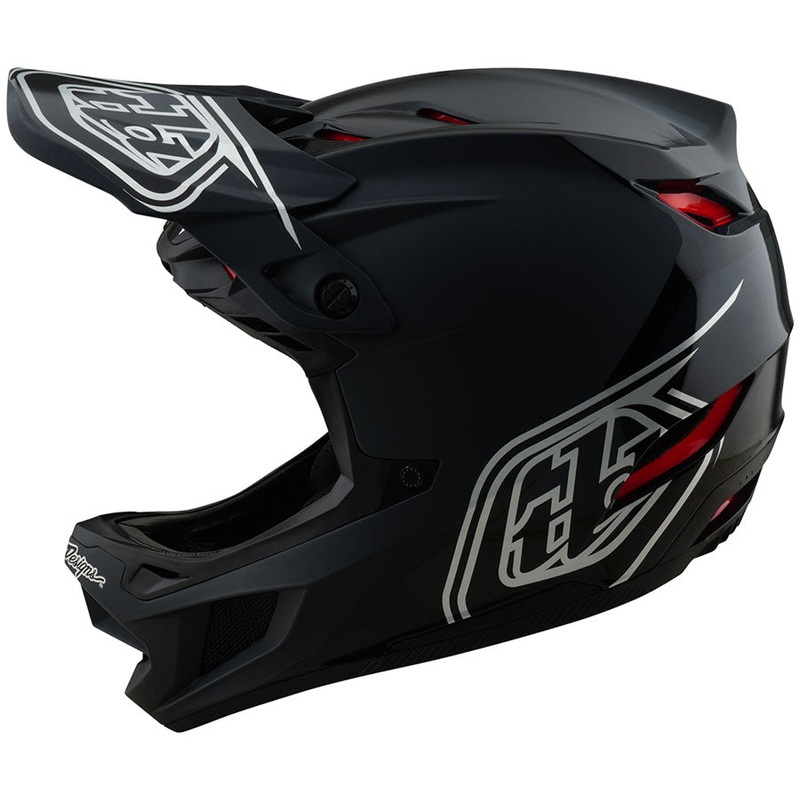 Troy Lee Designs D4 Polyacrylite Helmet  Shadow Black 2X-Large