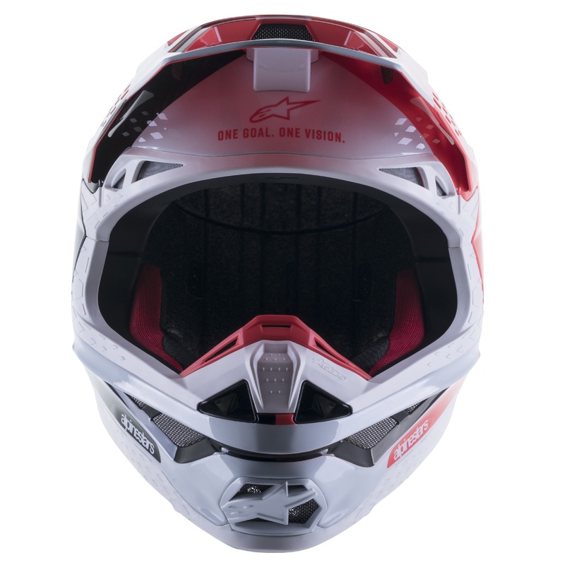 ALPINESTARS S-M10 Helmet Black/Fluorescent Red/White Medium