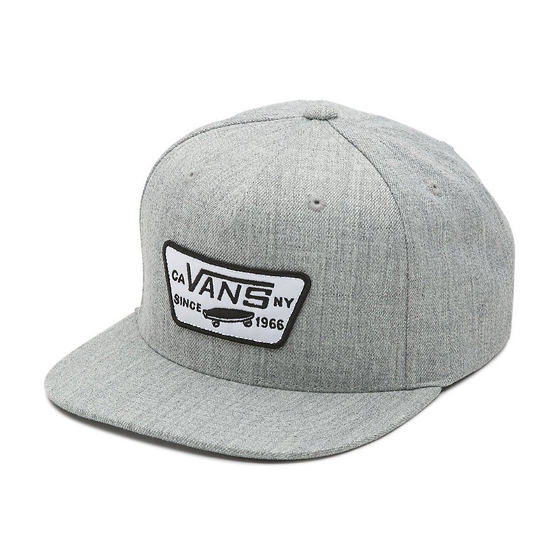 Vans Full Patch Snapback Hat Heather Grey Adult