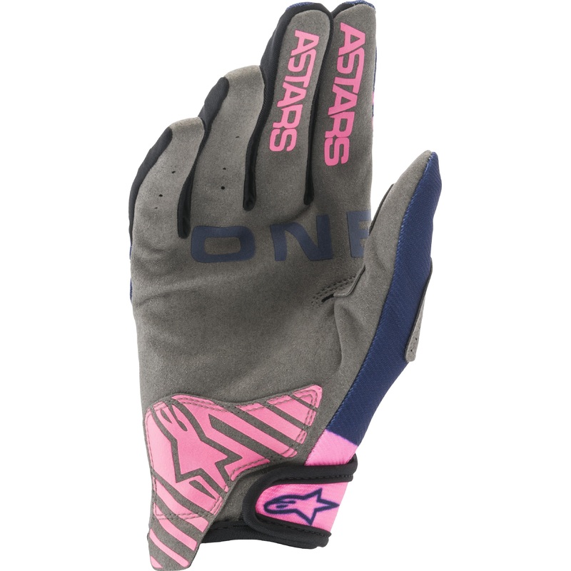 ALPINESTARS Radar Gloves Dark Blue/Fluorescent Pink 2X-Large