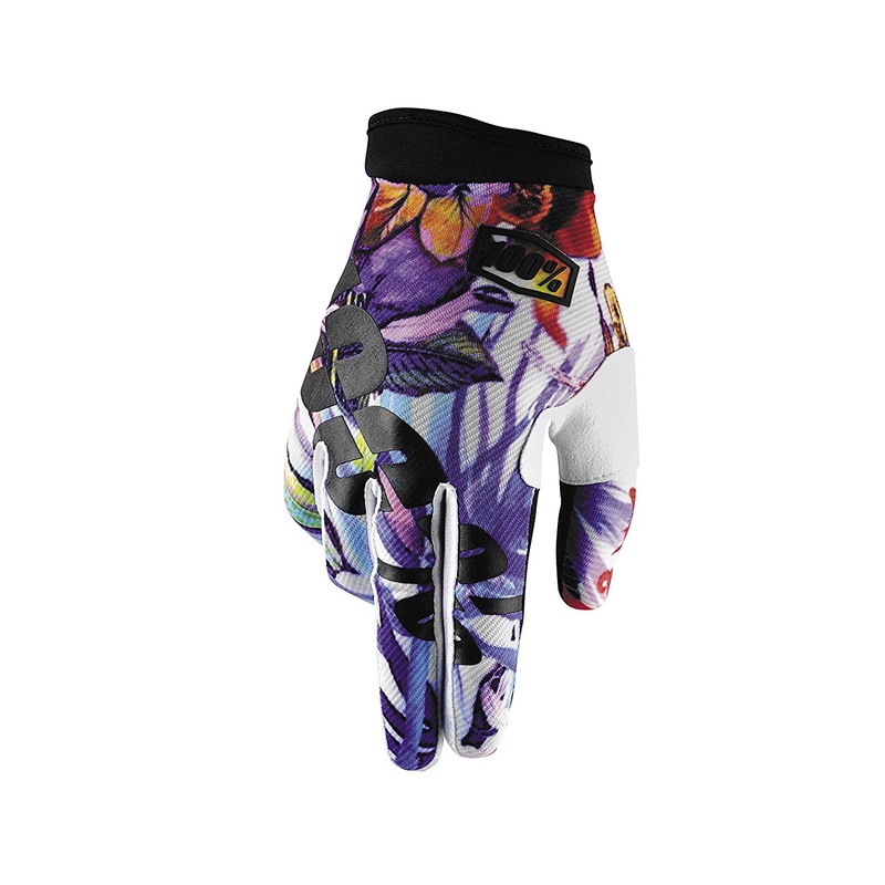 100% ITrack BMX Race Gloves-Blue Paradise Adult Small