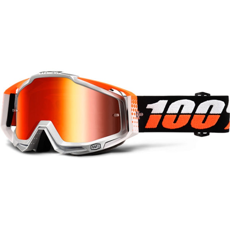 100% Racecraft Goggles-Ultrasonic-Mirrored Red Lens