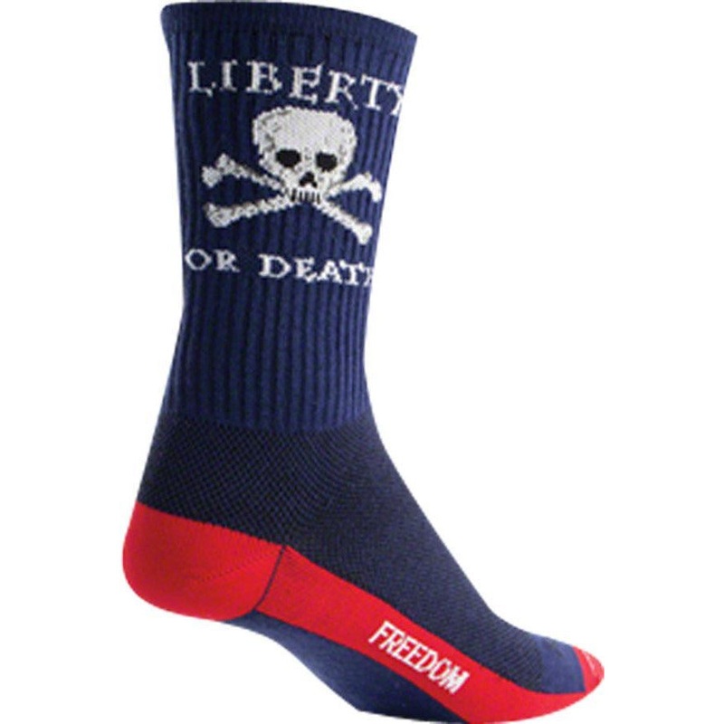 Crew Liberty or Death Bike Socks – 6 inch Large/X-Large