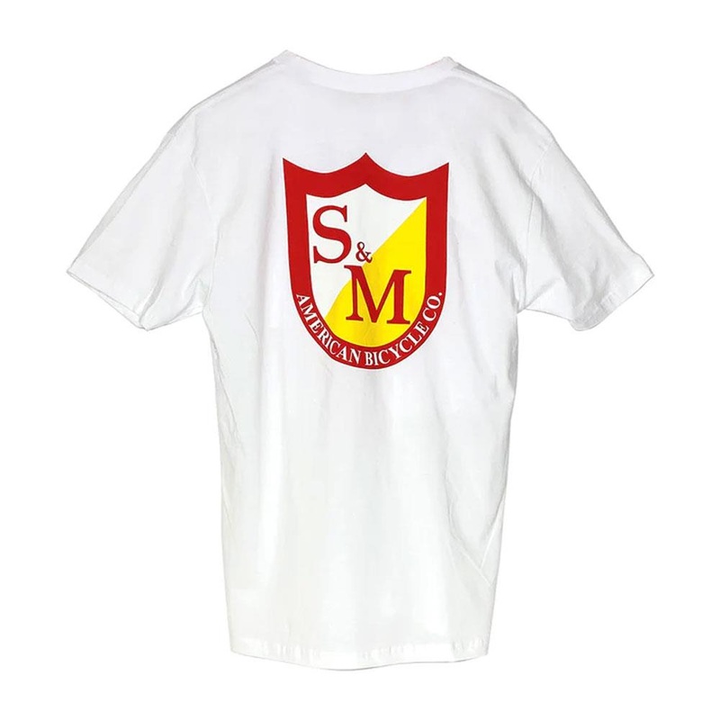 S&M Classic Shield T-Shirt – White Medium