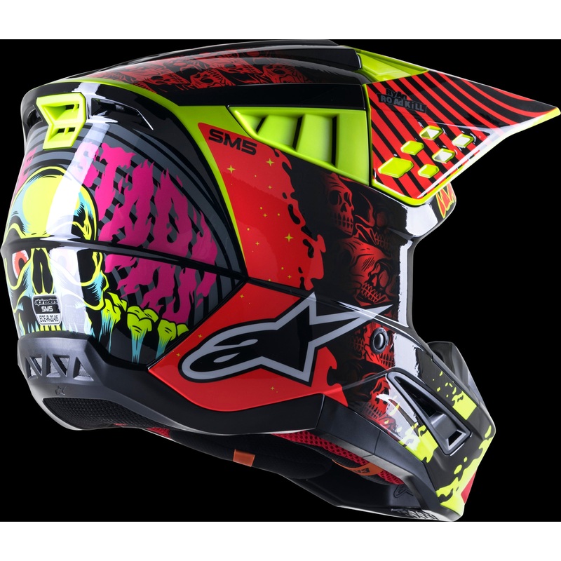 ALPINESTARS S-M5 Helmet Black/Red/Fluorescent Yellow 2X-Large