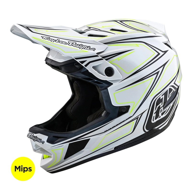 Troy Lee Designs D4 Composite MIPS BMX Race Helmet-Pinned Light Gray Adult X-Small