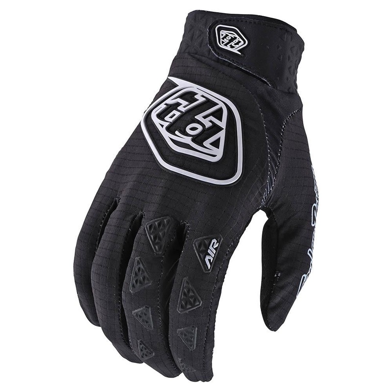Troy Lee Designs Air BMX Race Gloves-Solid Black Youth X-Small