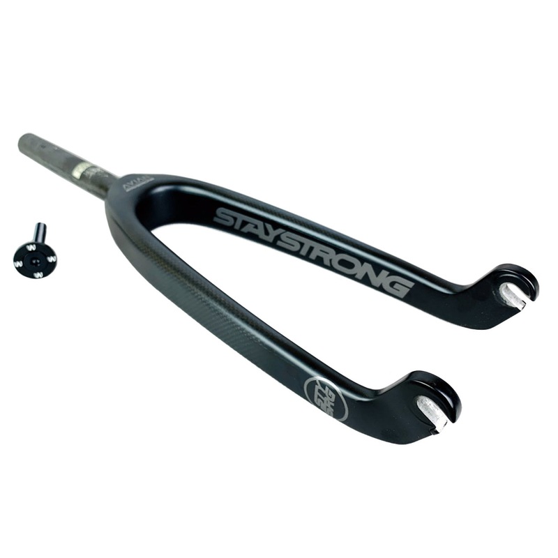 Avian x Stay Strong Versus Youth Carbon BMX Race Fork-20″-1″-10mm Matte Black