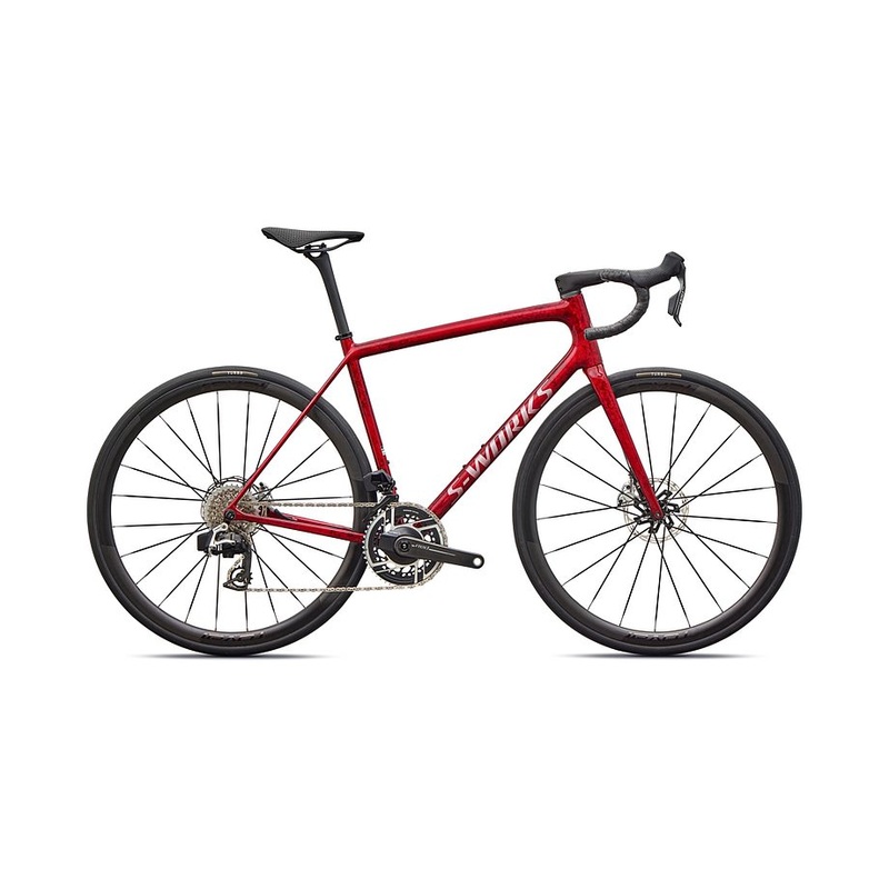 2026 Specialized Aethos S-Works Axs Bike Sandstone Metallic Base / Red Tint 56