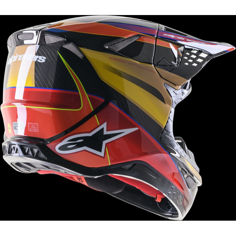 ALPINESTARS S-M10 Helmet Gold Yellow/Rio Red 2X-Large