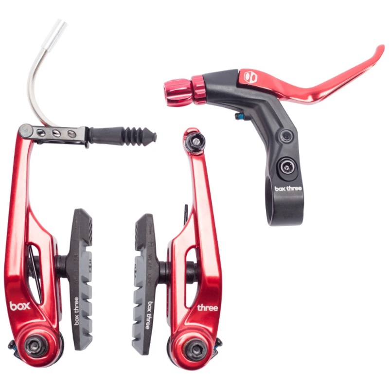 Box Three Brake Kit Red/108mm