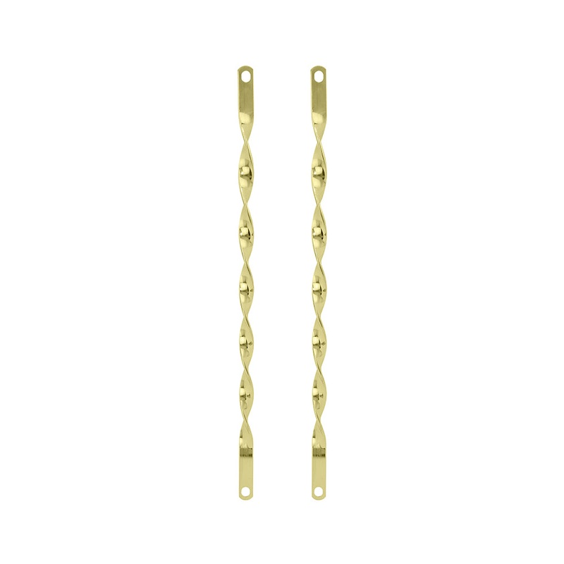 26 Flat Twisted Gold Fork Bars -Live4Bikes