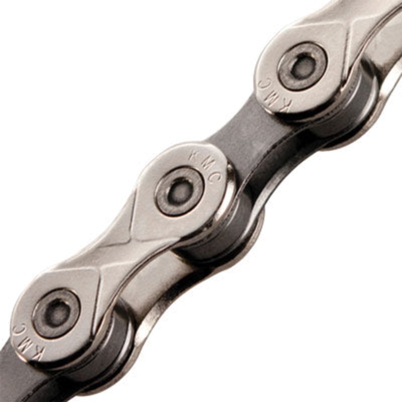 kmc chain x11 93x118l np gray x11 93 bulk x 118l np dark si x11 93 kmc chains 1/2” x 11/128” Nickel/Gray