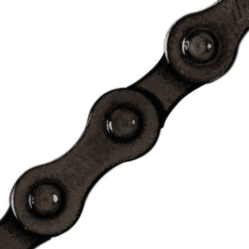 kmc chain s1 x 112l black painted black s1 chains 1/2” x 1/8” Black