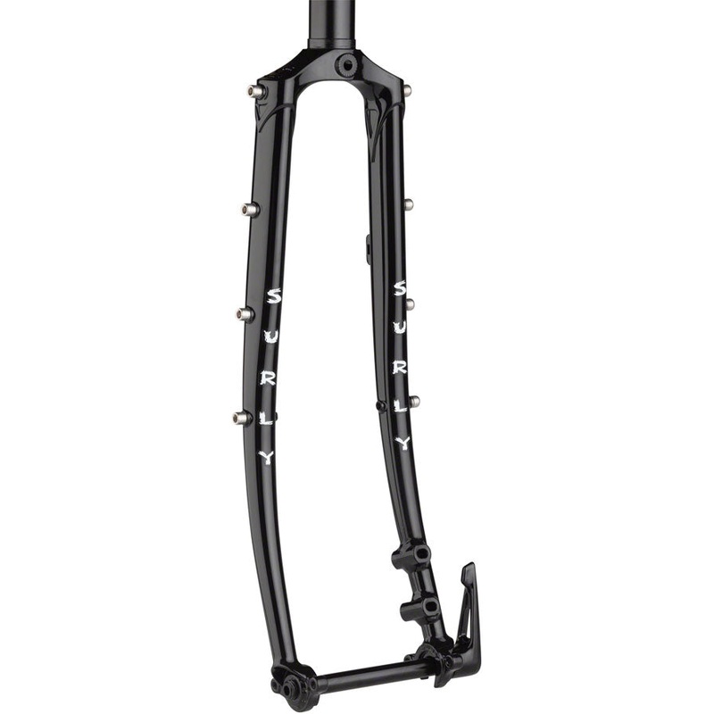 Disc Trucker Fork – 700c 1-1/8″ Straight 100×12 mm Thru-Axle Steel Disc BLK