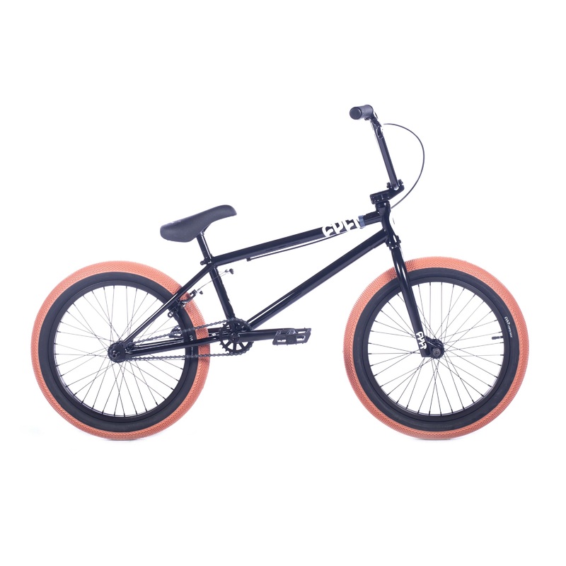 Cult Gateway 20.5TT BMX Freestyle Bike-Black/Gum Tires
