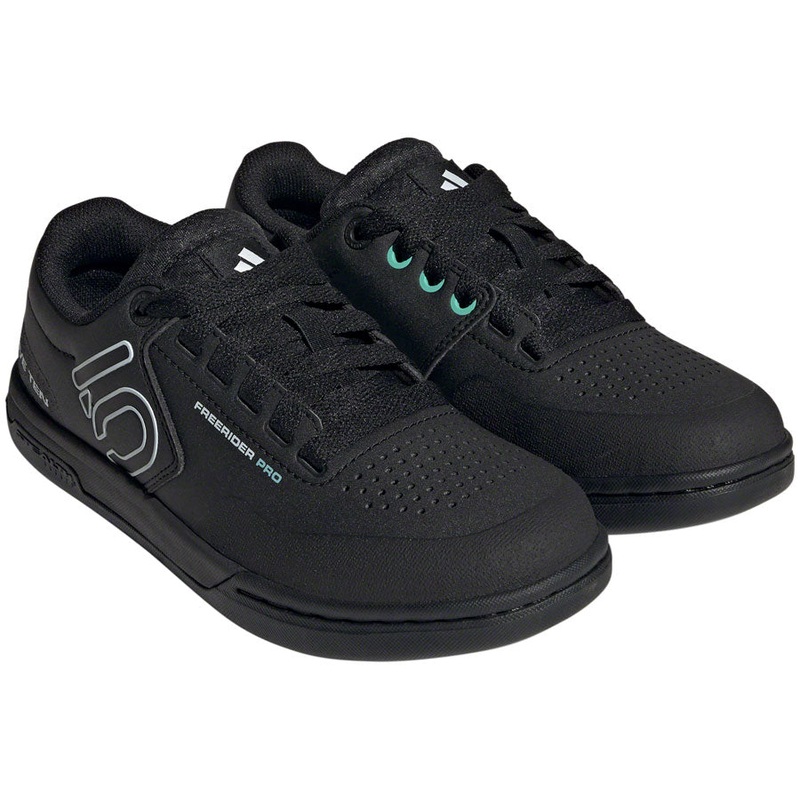 Five Ten Freerider Pro Flat Shoes – Womens Core BLK/Crystal White/Acid Mint 5