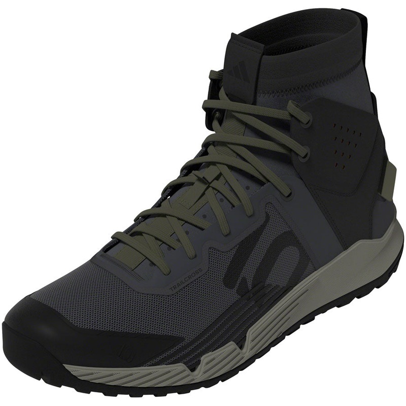 Five Ten Trailcross Mid Pro Flat Shoes – Mens Gray Six/Core BLK/Olive Strata 7