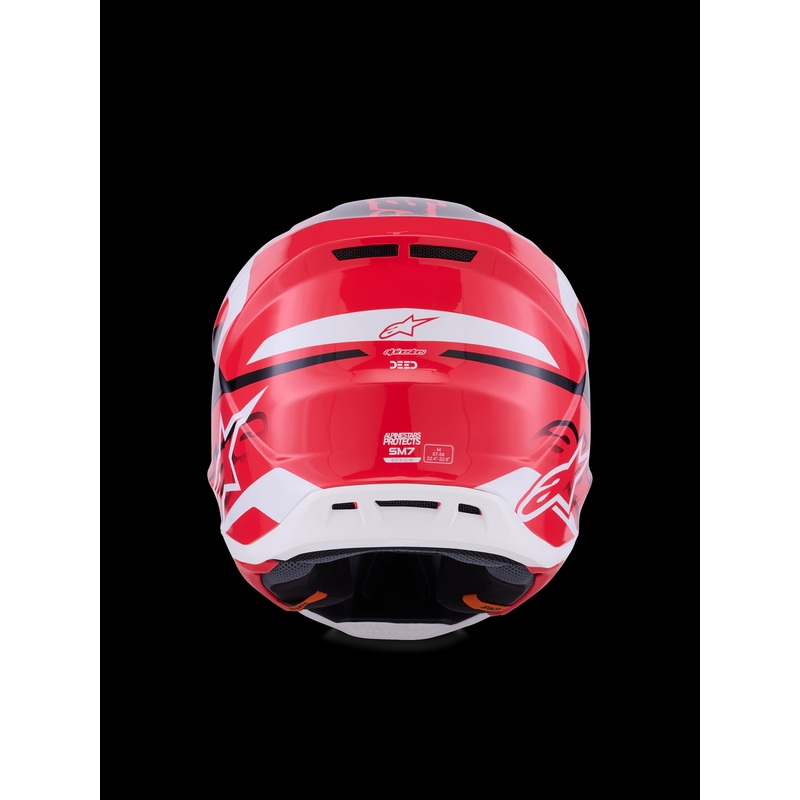 ALPINESTARS 2026 Sm7 Deed Helmet Red/Black/White 2X-Large