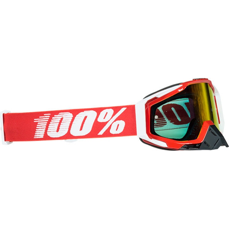 100% Racecraft Goggles-Fire Red-Mirrored Red Lens