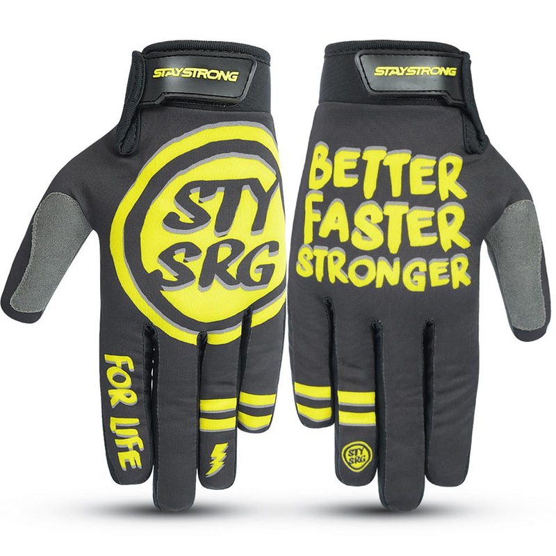 Stay Strong Rough BFS Gloves – Black/Yellow X Small