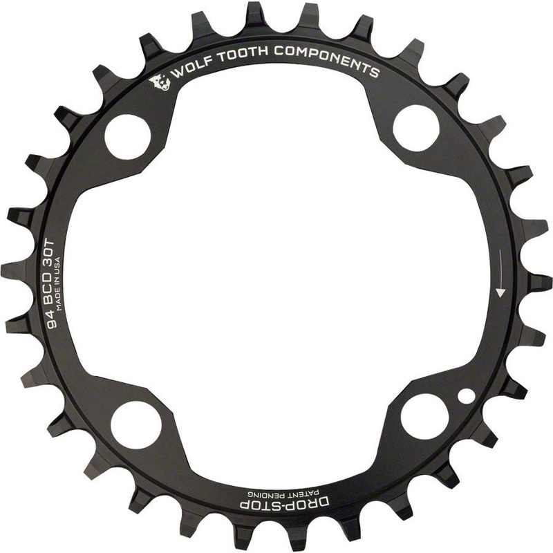 94 BCD 4-Bolt Chainrings 94 BCD Chainring – 32t, 94 BCD, 4-Bolt, Drop-Stop, For SRAM Cranks, Black