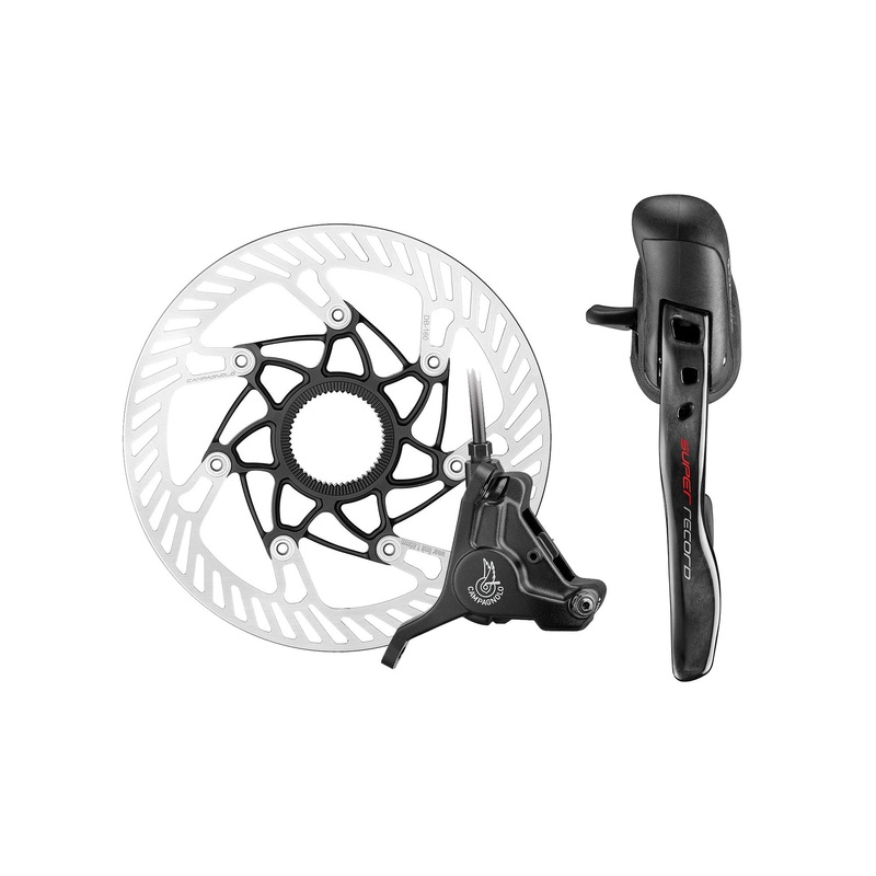 Campgnolo Super Record Disc 12s Hydraulic Shifter Set Black Front 140mm