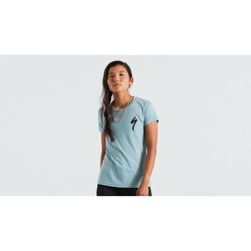 Women’s S-Logo Short Sleeve T-Shirt Olive Green XS