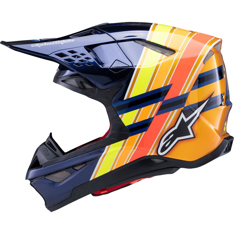 ALPINESTARS S-M10 Tld Edition 25 Helmet Dark Blue/Orange/Yellow Fluo/Red 2X-Large