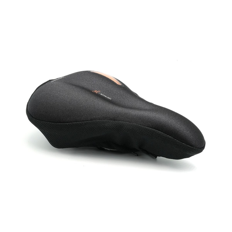 Royalgel Seat Cover Black Grey Medium