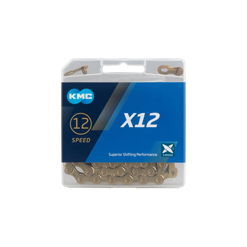 KMC X12 Chain 12-Speed 126 Links Gold