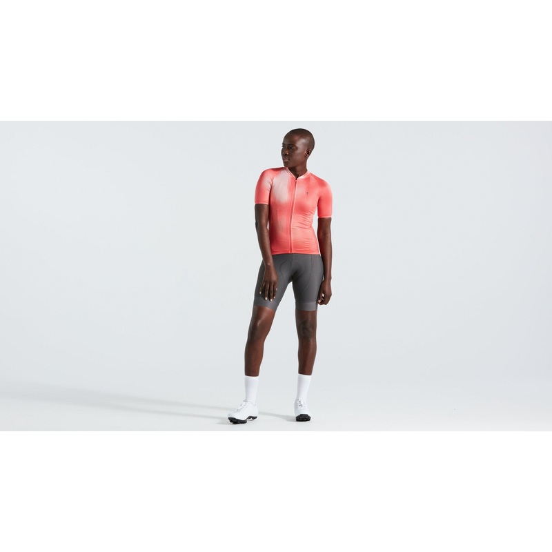 Women’s SL Air Distortion Short Sleeve Jersey Vivid Coral XS
