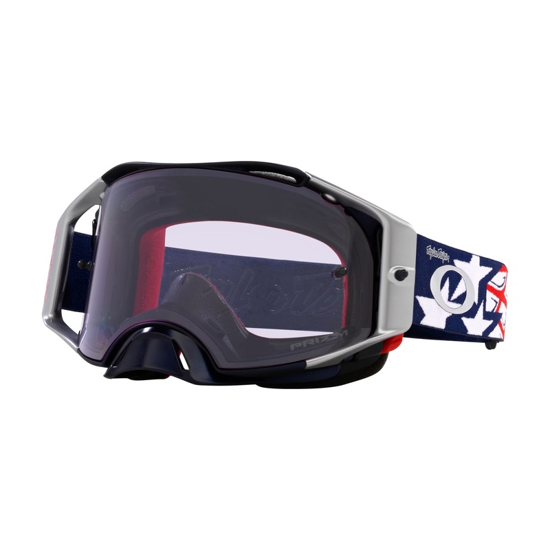 Oakley Airbrake MX Goggles-TLD Red/White/Blue Stars With Prizm Low Light Lens