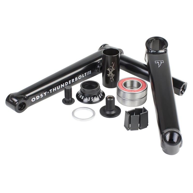 Odyssey Thunderbolt Crankset- Rust Proof Black 165mm Right Hand Drive