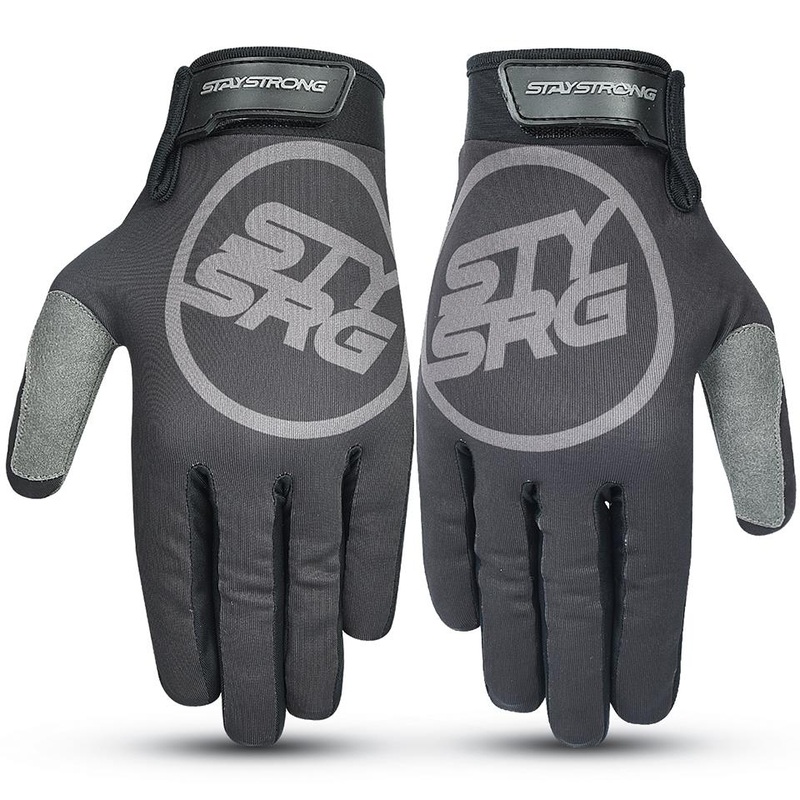 Stay Strong Staple 3 Youth Gloves – Black Youth Medium